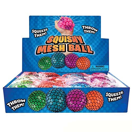 Balle Anti-Stress Géante Arc-en-Ciel à Presser - Squish Ball Souple Et Extensible Tobar 38441, Soulage Stress Et Anxiété