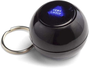 Eight Ball Keychain Mystical Magic Ball Decision Maker Prophecy Magic Ball Black 8 Props Gift Toys