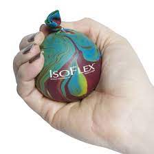 Isoflex Hand Therapy and Exercise Ball 2 Pack. Ideal for Stress Relief - Hand and Wrist Exercise for ADD/ADHD - for All Ages (Assorted Colors)