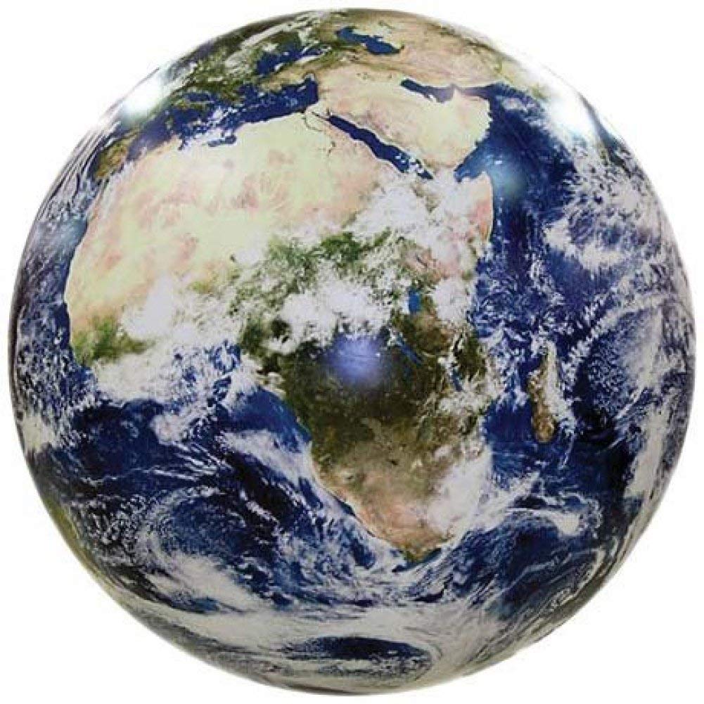 Earthball, Inflatable Earth Globe from satellite images, Glow in the Dark Cities