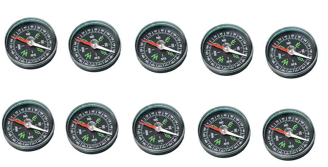Magnetic Toy Compasses Set Of 12