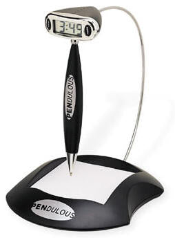 Pendulous Pen with Clock