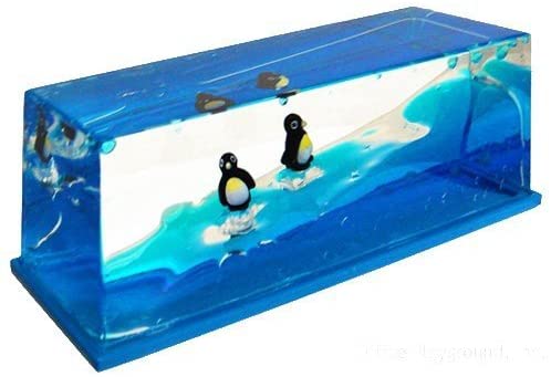 Wave Paperweight Penguins