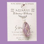 Aquarius Runic Pendant