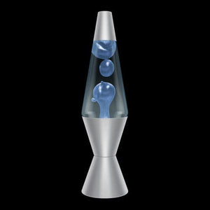 16" Lava Lamp Blue Clear