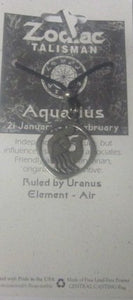 Zodiac Aquarius Pendant