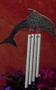 Silver Dolphin Windchime