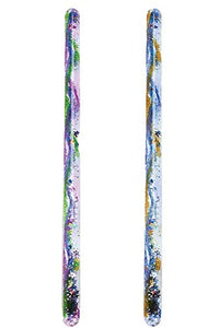 (2) Mystical Spiral Glitter Wands (2) Jumbo Spiral Glitter Wands and (2) Mini Spiral Glitter Wands
