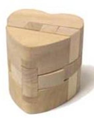 Wooden 3D Brain Bender Puzzle - Heart