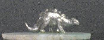 Dino On Agate Slab - A Pewter Dino on an Agate Slab