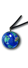 Earth Pendant Necklace on Cotton Waxed Cord