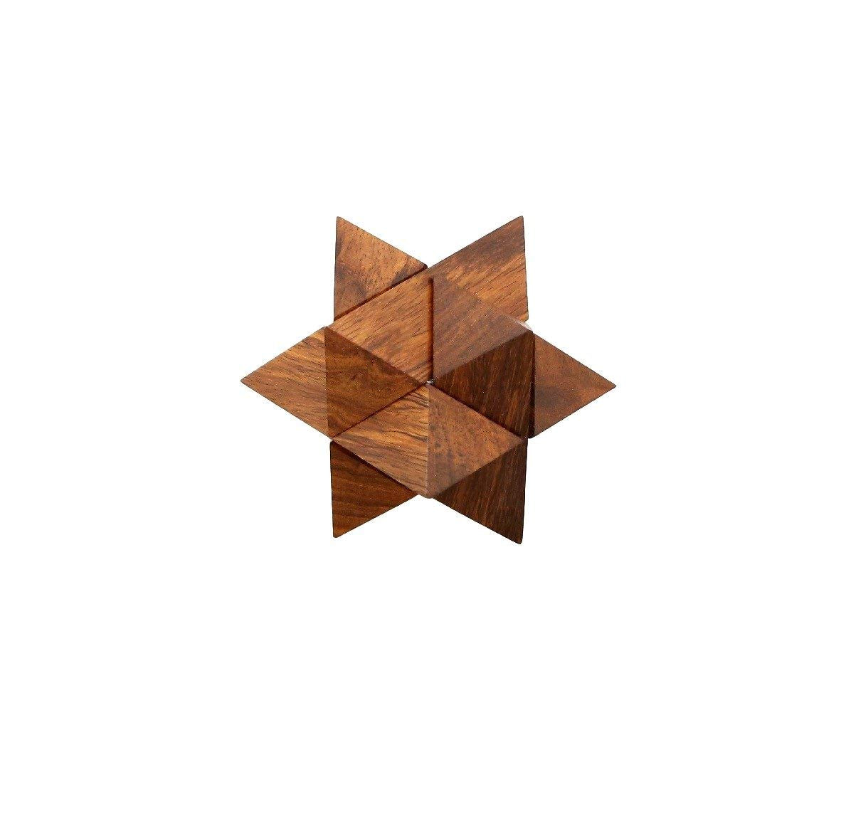 Xumaru  Wood & Ceramic Art , Home Decor and Gift Store. 3D Wooden Star  Puzzle