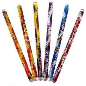 Glitter Wand, Magic Wonder Tube-12" Multicolored Tubes - 4-Pack