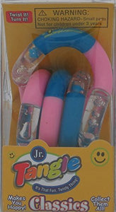 TANGLE Set of 7 Assorted Neon Sparkle Jr. Original Fidget Toys