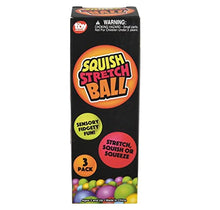 Squish Stretch Squeeze Sensory Fidget Ball 3 Pack