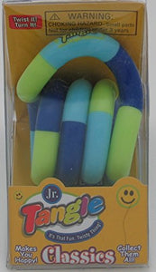 Set of 3! Tangle Jr. Original Fidget Toy in Cotton Drawstring Carry Storage Bag