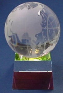 Crystal Globe & Prism Base