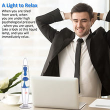 Lava Lamp Motion Lamp, 13.3-inch Lava Lamps for Adults,OPULARS Lamps for Kids Silver Base Lamp with Blue Wax in Clear Liquid,Relieve Stress Mood Lighting Christmas Halloween Decoration Birthday Gift