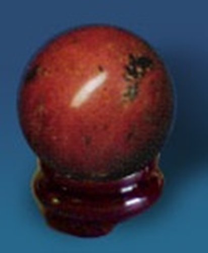 Universal Energy Sphere Orb Balls with Stand Rhodonite