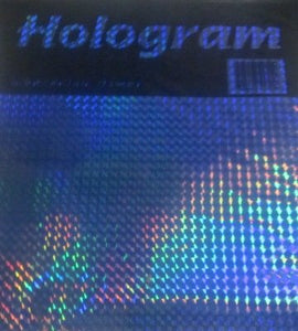 Blue Bow Hologram Gift Wrap
