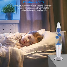 Lava Lamp Motion Lamp, 13.3-inch Lava Lamps for Adults,OPULARS Lamps for Kids Silver Base Lamp with Blue Wax in Clear Liquid,Relieve Stress Mood Lighting Christmas Halloween Decoration Birthday Gift