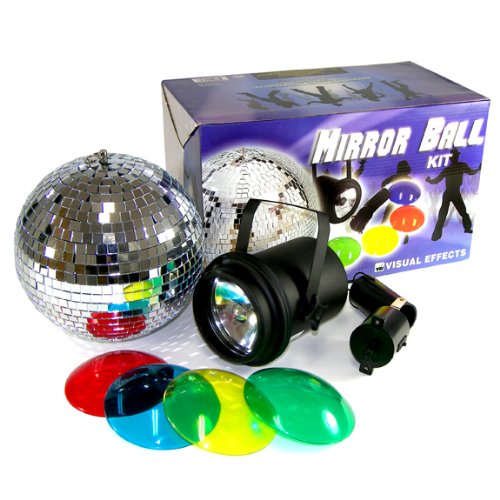 Mirror Ball Kit with Strobe Light