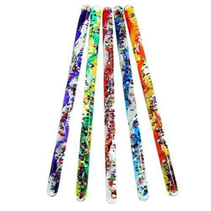 Jumbo Spiral Glitter Wand (4 Pack)