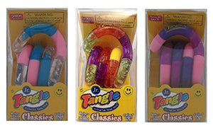 Set of 3 Tangle Jr. Original Fidget Toys - Assorted Pink and Purple As Shown by Tangle Jr.
