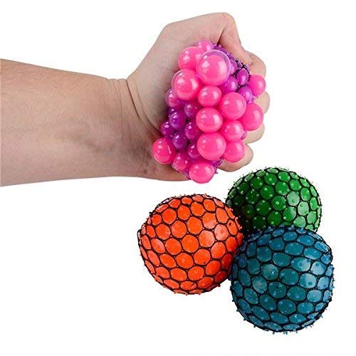 Boule Anti-Stress Squish Ball – Arc-en-Ciel – Extra Souple, Extensible – Petit Format