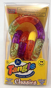 TANGLE Set of 7 Assorted Neon Sparkle Jr. Original Fidget Toys