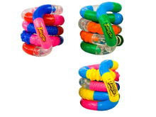 Tangle Jr. Brain Tools Textured Sensory Fidget Toy, 3 Pack, Pink Yellow Blue, Blue Orange Green, Red Pink Blue
