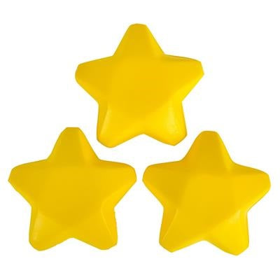 Yellow Star Stress Reliever Set Of 3