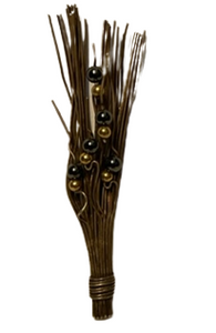 Hematite Broom Pin