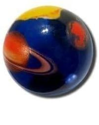 Solar System Marble 35mm Boxed Art Glass Shooter