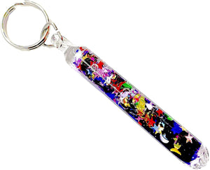 Prismatic Glitter Wand Key Chain Key Ring 1 Key tag