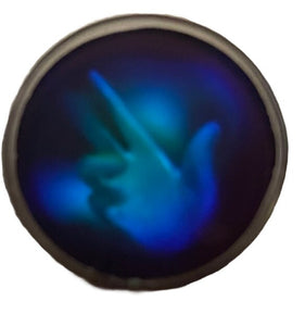 Hologram Lapel Pin Human Touch