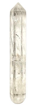 Quartz Crystal Wand  3.7-Inch for Spiritual Healing and Energy Alignment - Holistic Crystal Tool for Meditation, Chakra Balancing