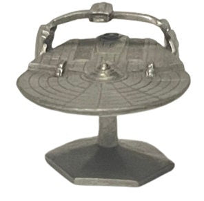 Miniature Pewter USS Reliant Figure - Sci-Fi Collectible Décor (1.3" Height, 2.6" Width)