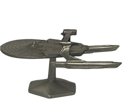 Miniature Pewter USS Reliant Figure - Sci-Fi Collectible Décor (1.3
