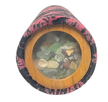 Velvet Harmony: 8-Inch Kaleidoscope with Colorful Stone Chamber