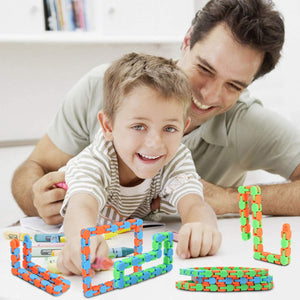 Fidget Sensory Kit 9 Piece Twisters Sensory Stimulation Pack Including Tangle Jr and Snap N Click Fidgets